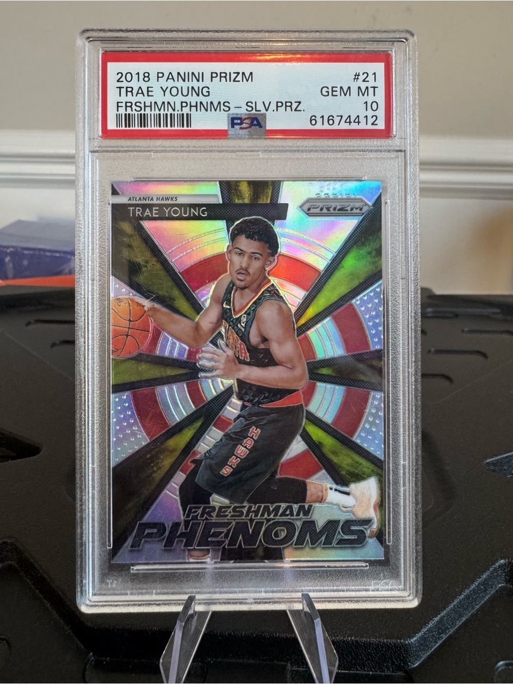 🔥 2018 Trae Young Panini Prizm Freshman Phenoms Silver Prizm PSA 10
